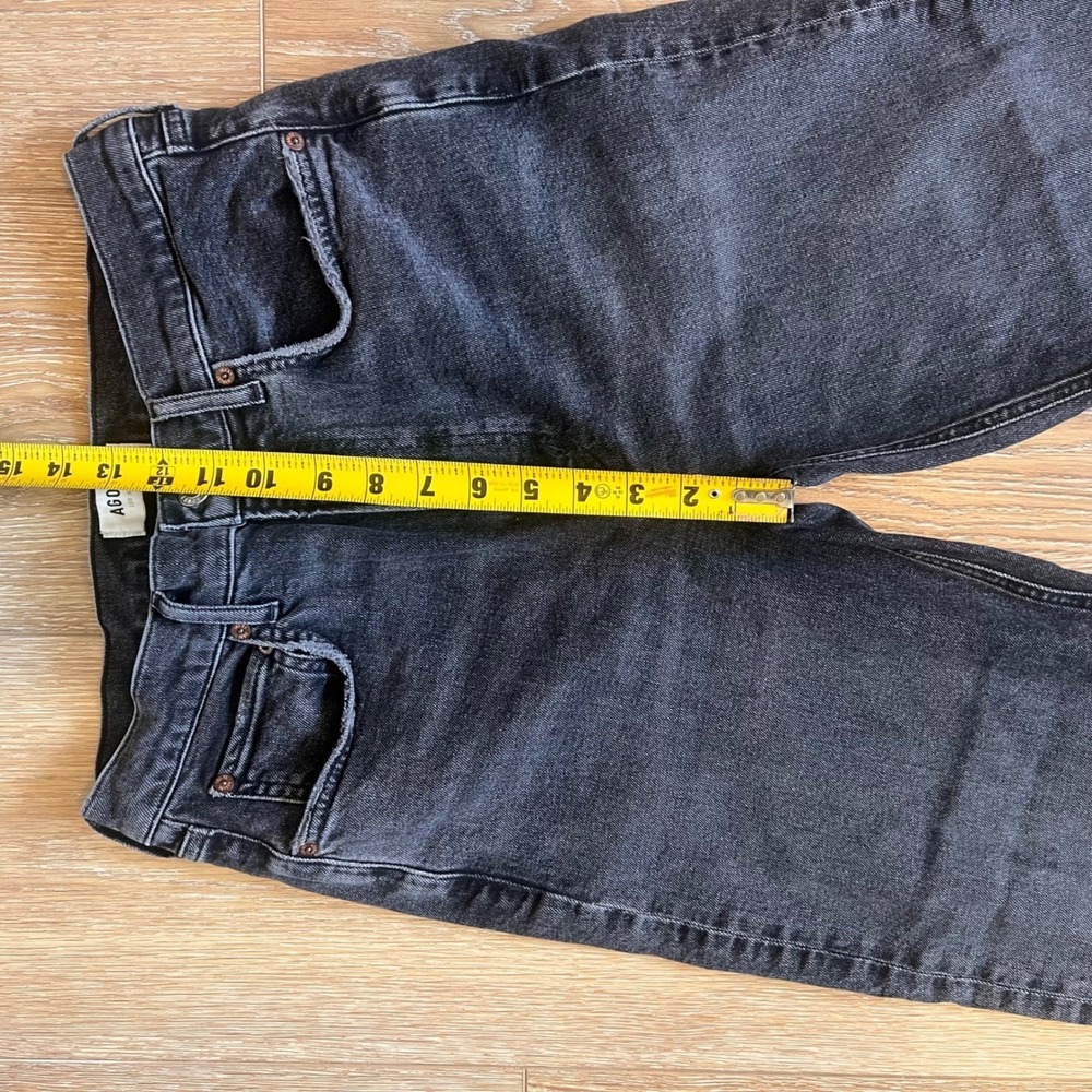 AGOLDE Los Angeles High Rise Stove Pipe Denim‎ Jeans Black Wash Size 29 - Picture 5 of 8